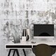 preview thumbnail 2 of 2, Helena Martin 'Silver Lines Desk Clock' 6in x 18in x 6in Modern Table Clock on Natural Aluminum