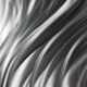 preview thumbnail 4 of 2, Helena Martin 'Silver River Clock' 6in x 24in Contemporary Wall Clock on Natural Aluminum