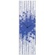 preview thumbnail 1 of 0, Adam Schwoeppe 'Blue Paint Splatter Clock' 9in x 30in Contemporary Decor on Plexiglass