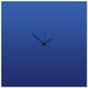 preview thumbnail 1 of 1, Adam Schwoeppe 'Blueout Black Square Clock Large' 23in x 23in Contemporary Clock on Aluminum Polymetal