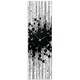 preview thumbnail 1 of 0, Adam Schwoeppe 'Black Paint Splatter Clock' 9in x 30in Contemporary Decor on Plexiglass