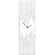 preview thumbnail 1 of 0, Adam Schwoeppe 'White Paint Splatter Clock' 9in x 30in Contemporary Decor on Plexiglass