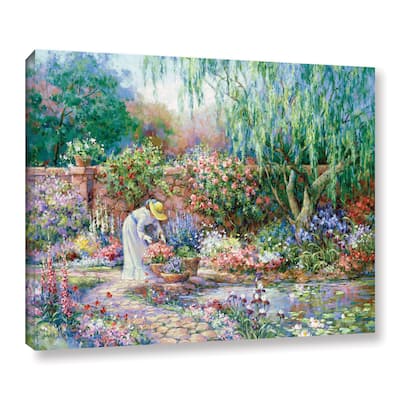 "Her Garden" By Barbara Mock Gallery Wrapped Canvas