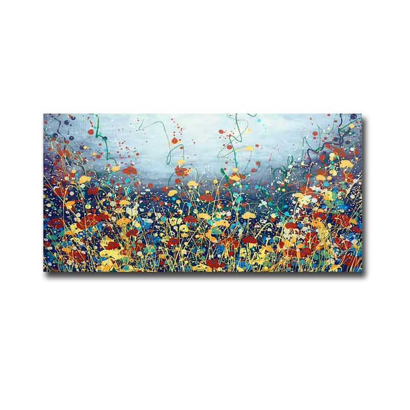 Poem Flower by Daniel Lager Gallery-Wrapped Canvas Giclee Art