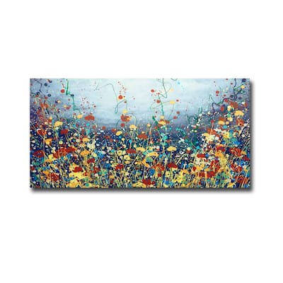 Poem Flower by Daniel Lager Gallery-Wrapped Canvas Giclee Art