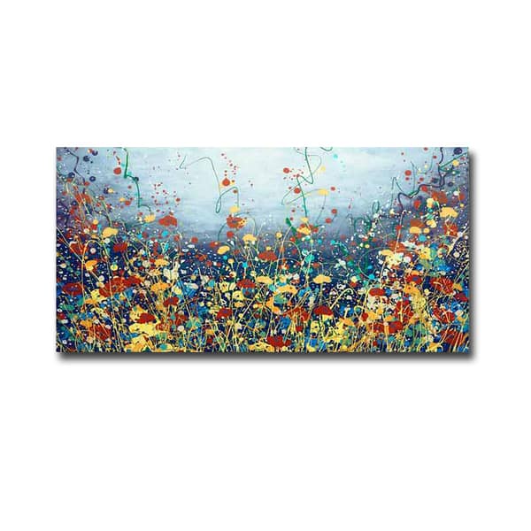 slide 1 of 1, Poem Flower by Daniel Lager Gallery-Wrapped Canvas Giclee Art