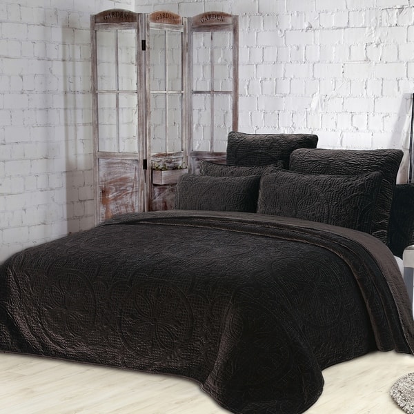 Shop Estate Collection Joanna Velvet Quilt Set On Sale