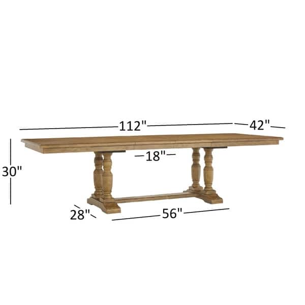 Gilderoy Baluster Leg Extending Wood Dining Table by iNSPIRE Q Artisan ...
