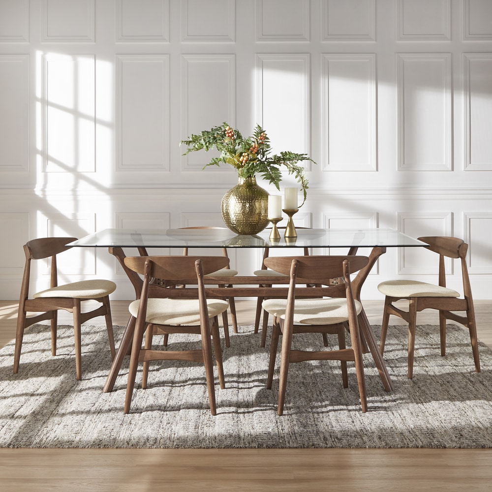Modern Farmhouse Rustic Brown Rectangular Dining Table Set for Small Space  Apartment - Bed Bath & Beyond - 38075530