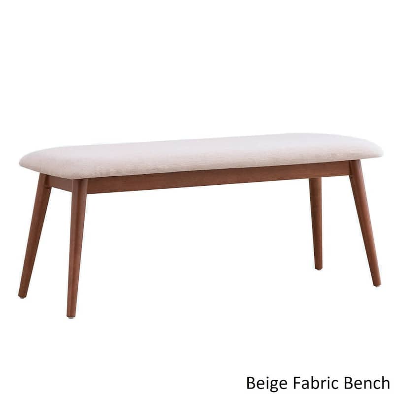 Nadine Dark Walnut Finish Glass Table Top Rectangular Dining Set - Curved Back Chairs by iNSPIRE Q Modern