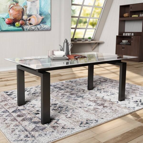 Furniture Of America Weer Contemporary Walnut 72 Inch Dining Table Overstock 18218214