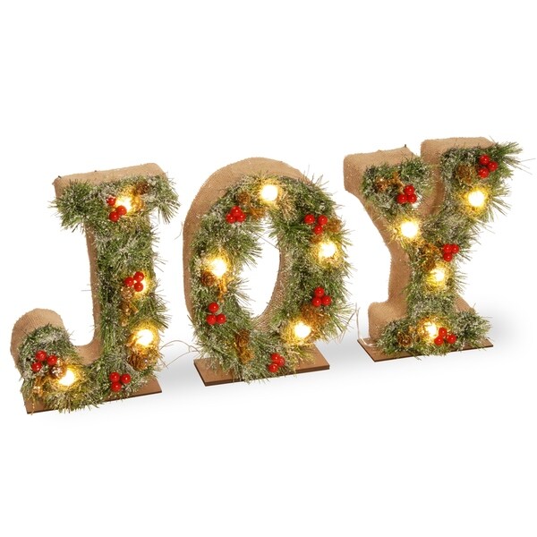 Shop 27" PreLit JOY Decoration  Free Shipping On Orders Over $45