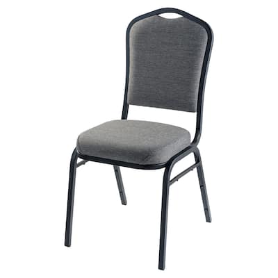 Silhouette Fabric Padded Stack Chair Natural Greystone
