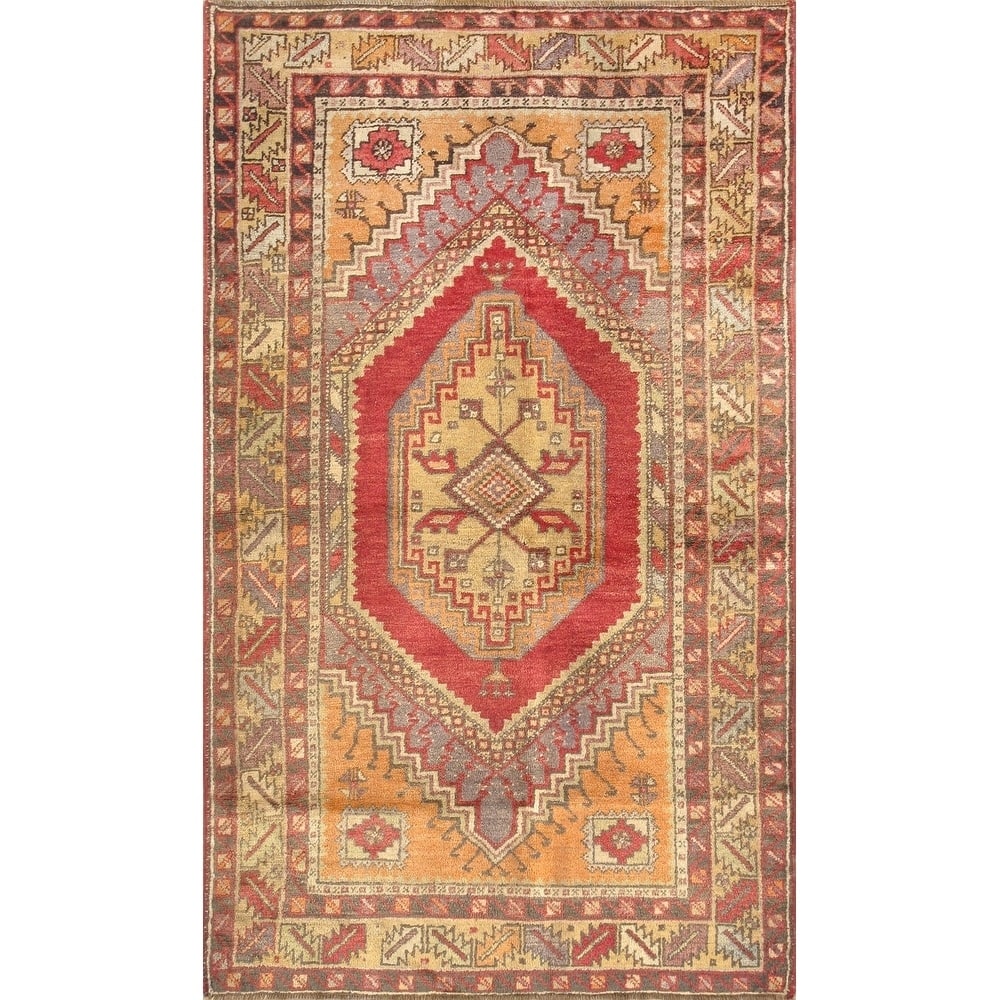 Vintage Sivas Collection Hand-Knotted Lamb's Wool Rug (3' 8" X 6' 1") - 4' x 6'