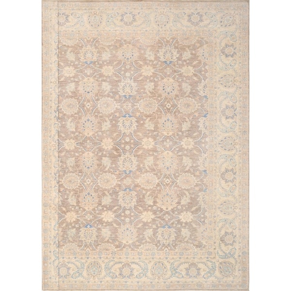 Ferehan L Brown Beige Collection Hand Knotted Wool Area Rug 15 1 X 18 10 15 X 19 On Sale Overstock 18218549