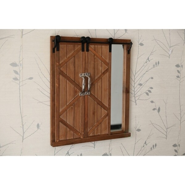Home Patton Wall Decor 30x36 Sliding Barn Door Wood Window Wall