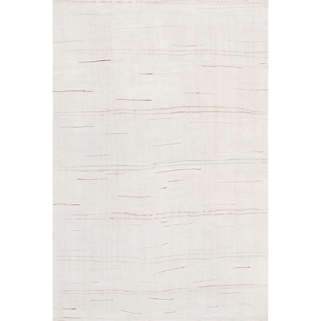 Pasargad Vintage Kilim Collection Ivory/Multi Hand-Woven Hemp Rug (5' 1" X 8' 0") - 5' x 8'