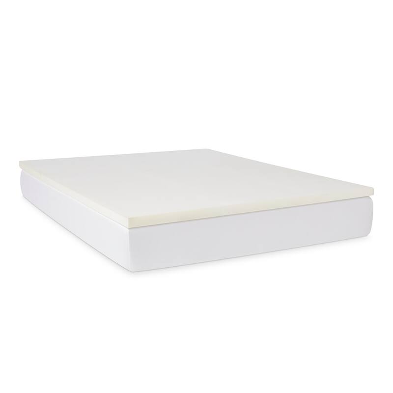 2inch Solid Foam Mattress Topper with Premium Mattress Protector by