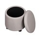 Copper Grove Bramstedt Round Accent Storage Ottoman - Thumbnail 5