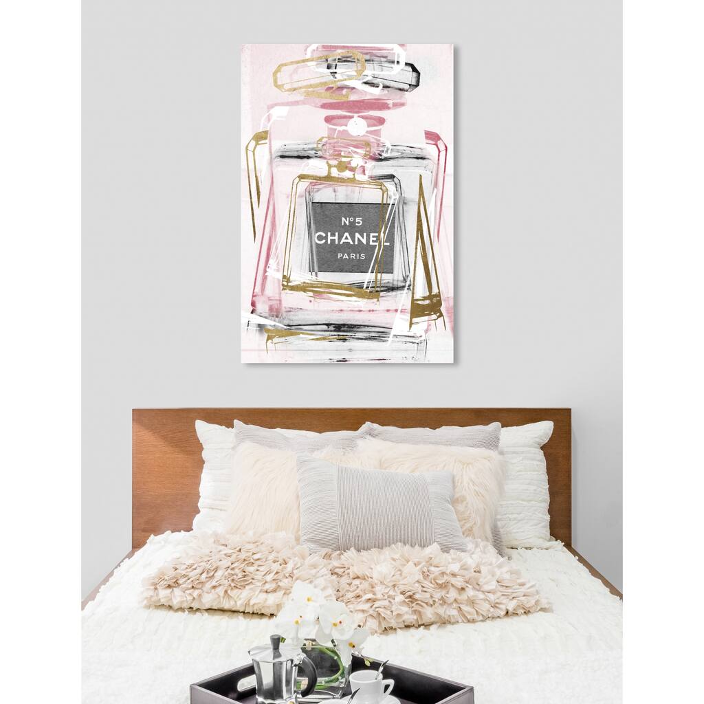 Oliver Gal 'Infinite Glam Blush' Fashion and Glam Wall Art Canvas Print - Pink, Gold