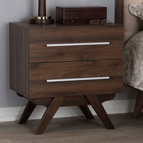 Mid Century 2 Drawer Nightstand Baxton Studio By Today Only Sale