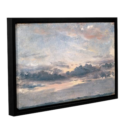 John Constable's A Cloud Study, Sunset, 1821, Gallery Wrapped Floater-framed Canvas