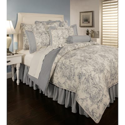 PCHF Country Toile Blue 6-piece Comforter Set