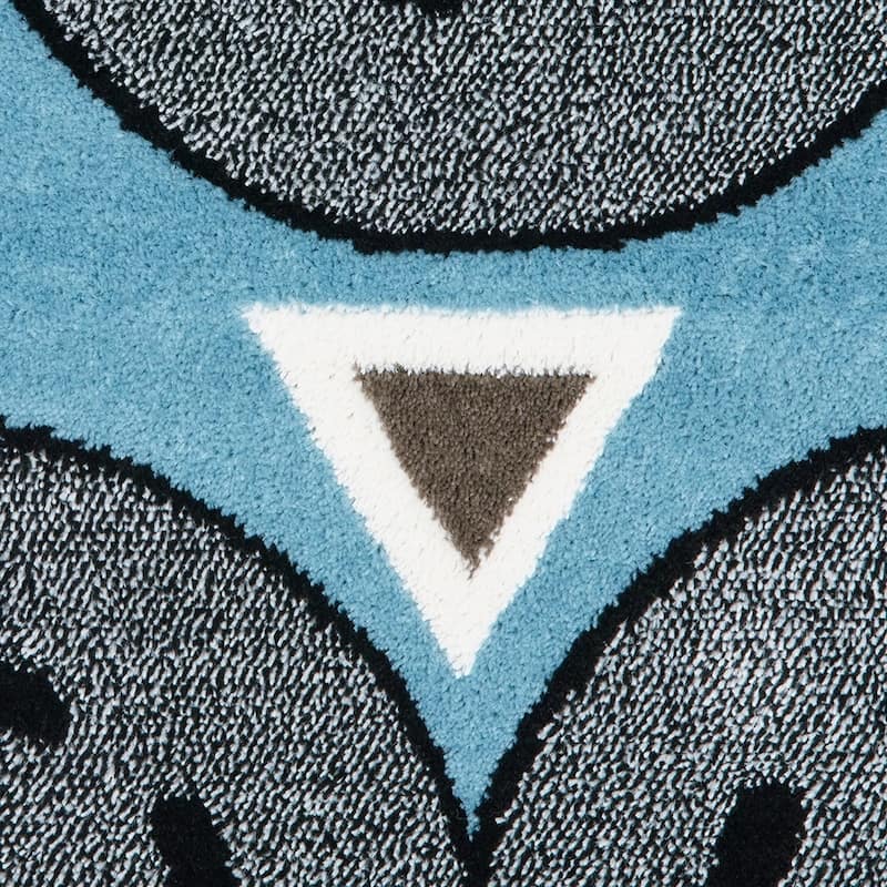 Sevita Blue/Gray Racing Roadways Kids Rug