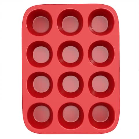 Chef Buddy Silicone Muffin Pan- NonstickReusable Baking Tray