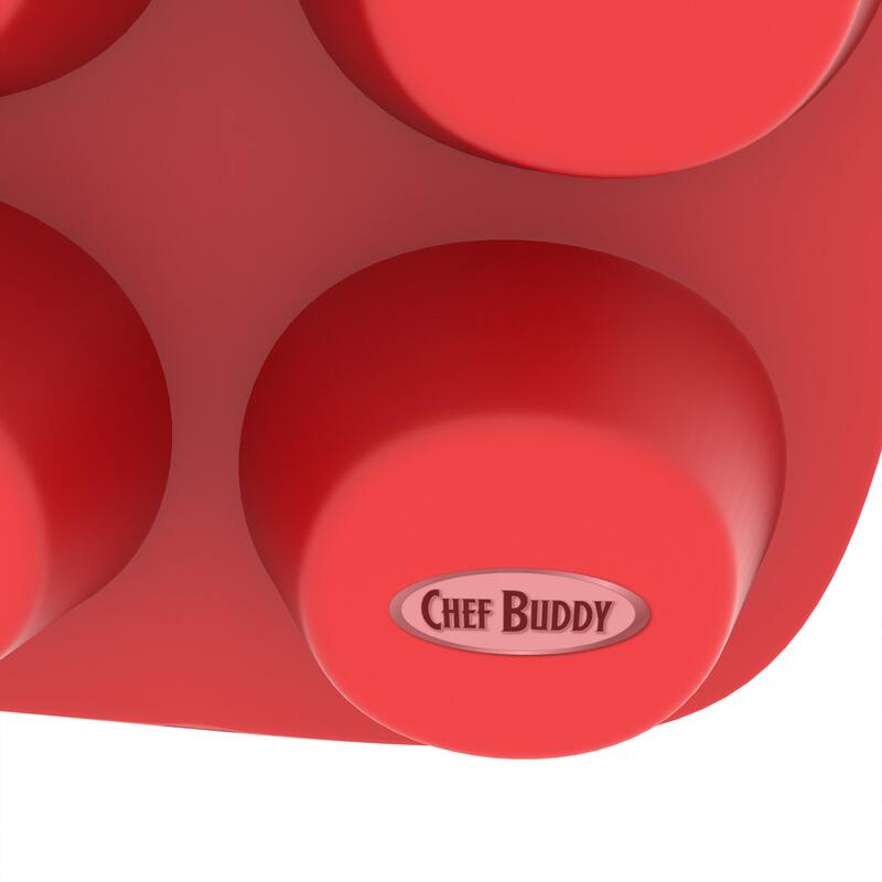 Chef Buddy Silicone Muffin Pan- NonstickReusable Baking Tray