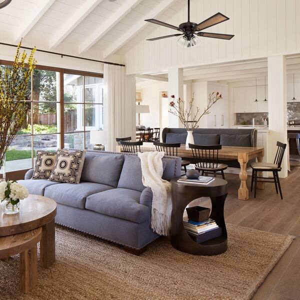 Shop The Gray Barn Hanley Hill Rustic 3 Light Ceiling Fan In Oil