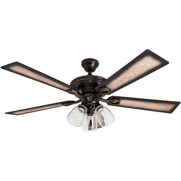 Shop The Gray Barn Hanley Hill Rustic 3 Light Ceiling Fan In Oil