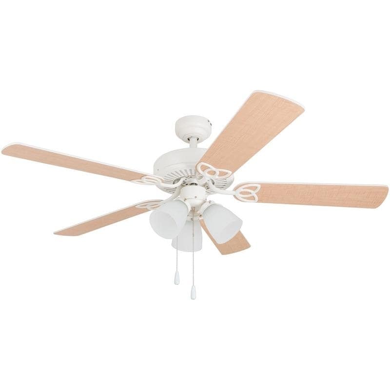 52 Prominence Home Fletcher Cove Led 3 Light Ceiling Fan White Finish