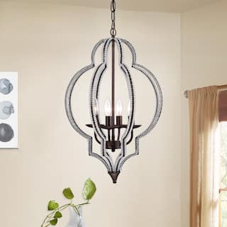 Awnye 4-light 16-inch Antique Bronze Onament Pendant
