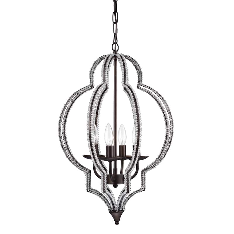 Awnye 4-light 16-inch Antique Bronze Onament Pendant