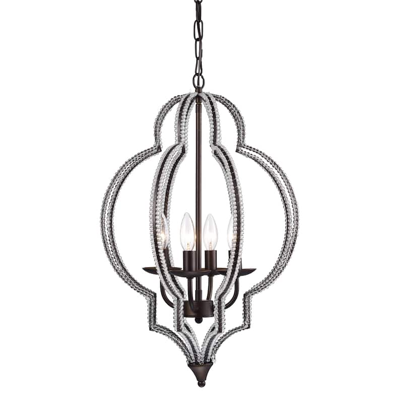 Awnye 4-light 16-inch Antique Bronze Onament Pendant