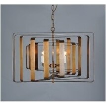 Gevalia Modern Round Gold Brass Finish Candle Style Chandelier (Chandelier) - Chandeliers For Bedrooms by Overstock.com