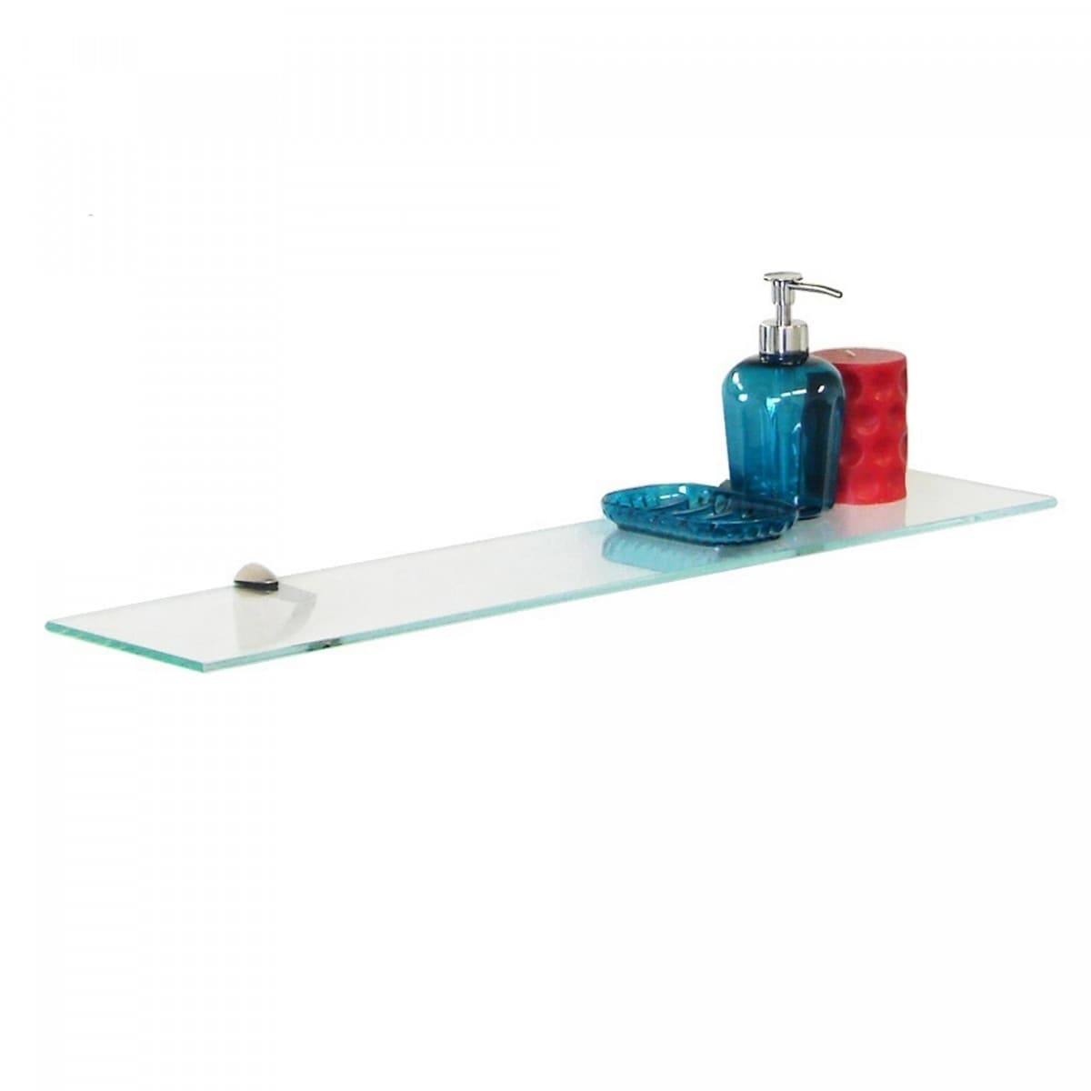 8/"X8/" Inch Clear Home Kitchen Trophy Glass Floating Shelves Shelf