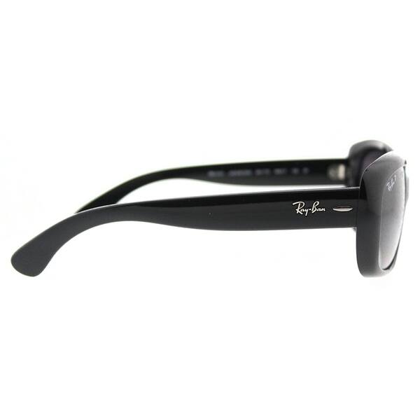 Ray Ban Rectangle Rb 4101 601 T3 Womens Shiny Black Frame Grey Gradient Polarized Lens Sunglasses Overstock Ray Ban Rectangle Rb 4101 601 T3 Womens Shiny Black Frame Grey Gradient Polarized Lens Sunglasses Overstock