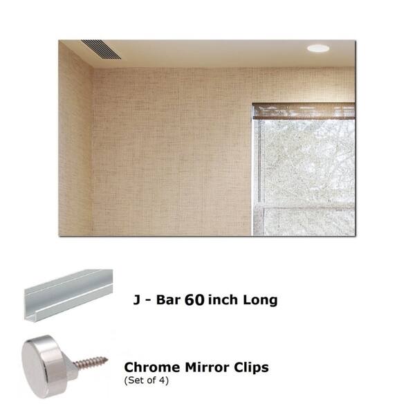 Shop Rectangle Frameless Flat Polish Mirror With Hooks Free