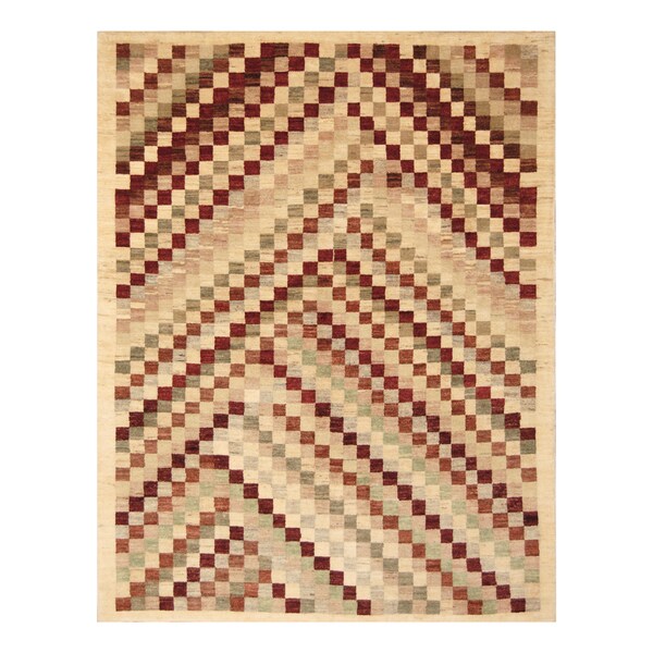 Handmade Vegetable Dye Khotan Wool Rug (Afghanistan) - 5'3 x 7'