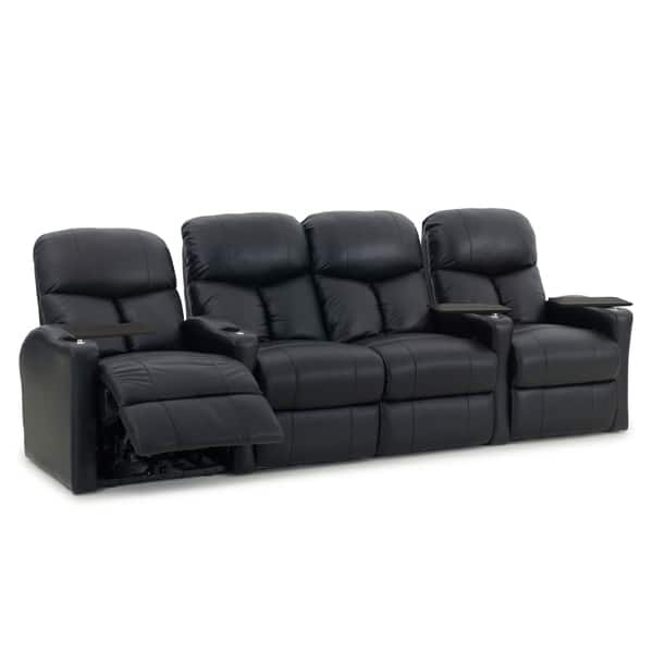 slide 1 of 6, Octane Bolt XS400 Power Leather Home Theater Seating Set (Row of 4)