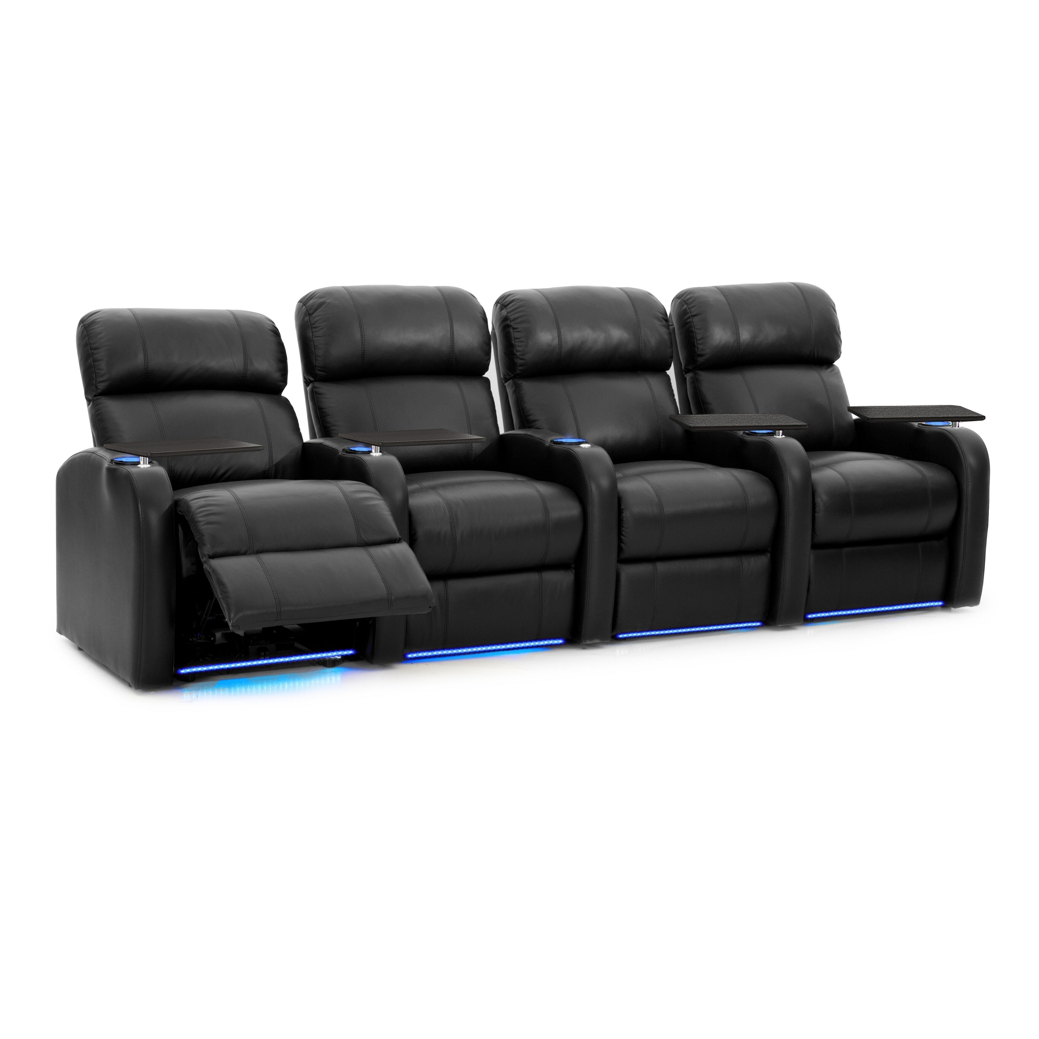 Octane Diesel XS950 Power Leather Home Theater Seating Set (Row of