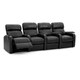 Octane Diesel XS950 Power Leather Home Theater Seating Set (Row of 4 ...