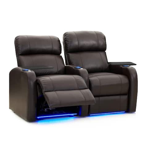 Octane Diesel XS950 Power Leather Home Theater Seating Set (Row of 2)