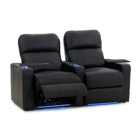 Octane Turbo XL700 Power Leather Home Theater Seating Set (Row of 2)