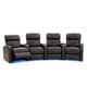 preview thumbnail 1 of 10, Octane Diesel XS950 Power Leather Home Theater Seating Set (Row of 4)
