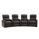 preview thumbnail 8 of 10, Octane Diesel XS950 Power Leather Home Theater Seating Set (Row of 4)
