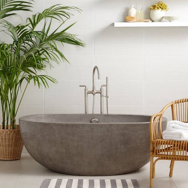 Shop Avalon Nativestone Freestanding Soaking Tub Free