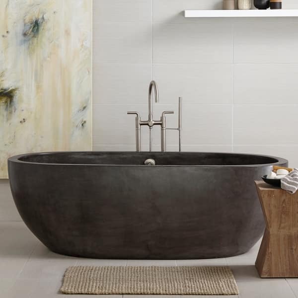 Shop Avalon Nativestone Freestanding Soaking Tub Free